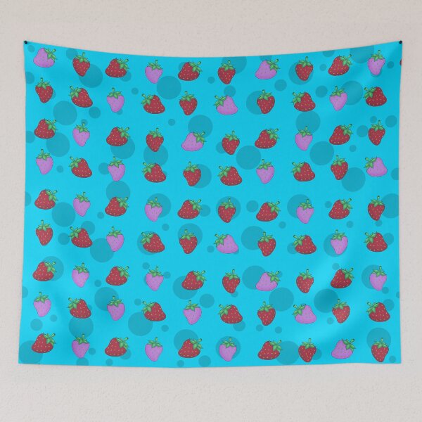 Item preview, strawberries blue designed and sold by ZiphGames.