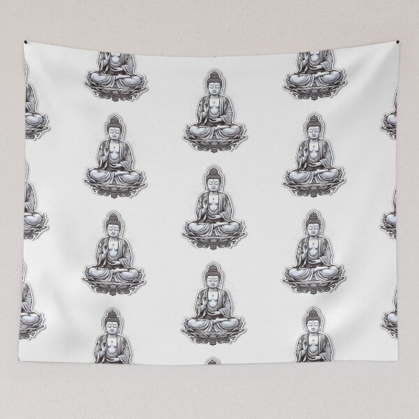 Item preview, Buddha Black White , buddha Modern art , buddha Modern art home decoration designed and sold by MartynGrey.