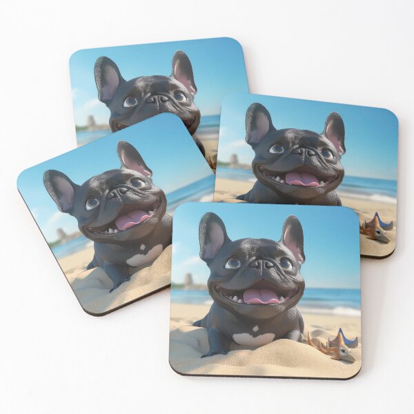 Item preview, French Bulldog at the Beach  designed and sold by BigSplashDesign.