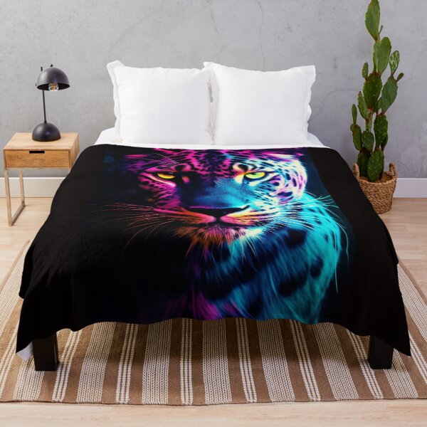 Item preview, Neon Color Tiger Face designed and sold by FireFXStudio.