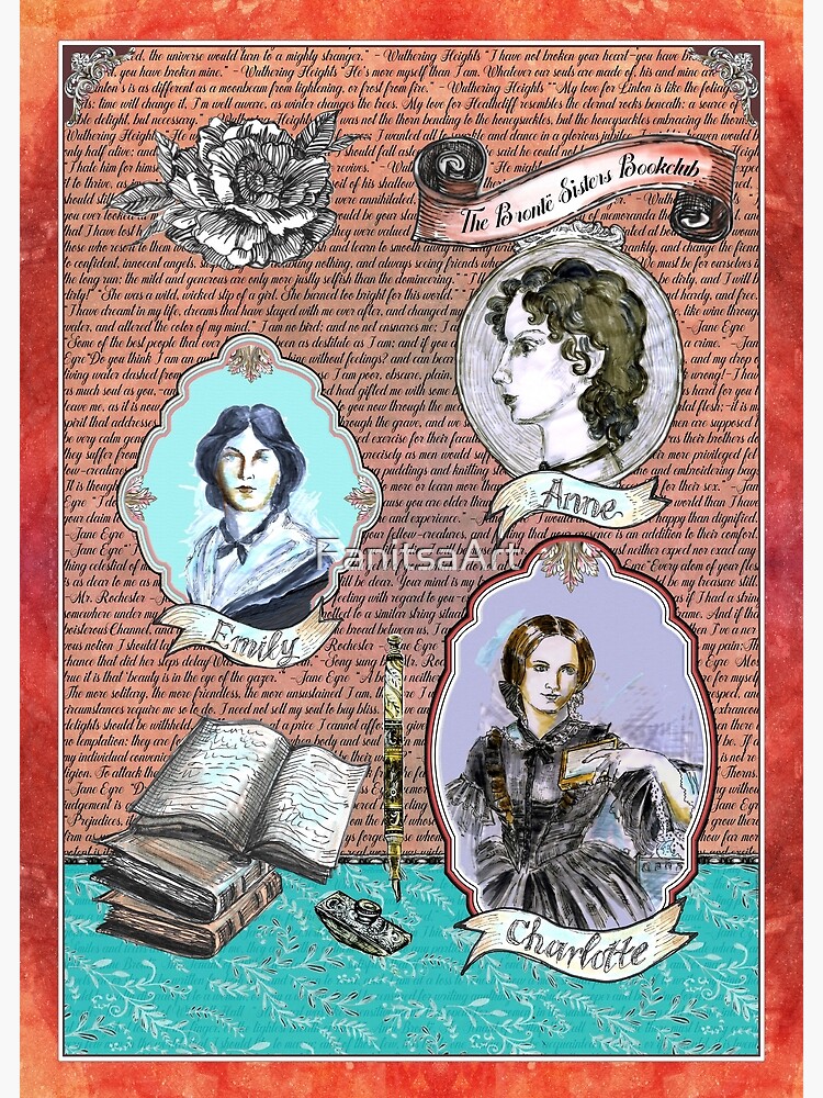 Charlotte Bronte Hope Original Art Print Poster Photo Gift Wall Decor  Sisters Anne Emily Authors 