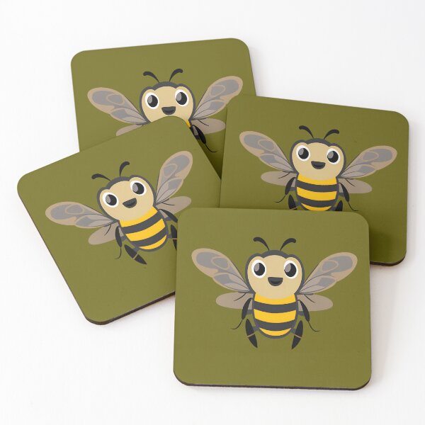 Item preview, Happy  queen Bee Cartoon Sticker designed and sold by RocketArtInd.