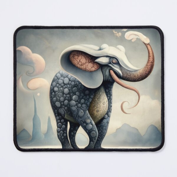Aperçu de l'œuvre  L'éléphant chat volant créée et vendue par Rafal Saluszewski.