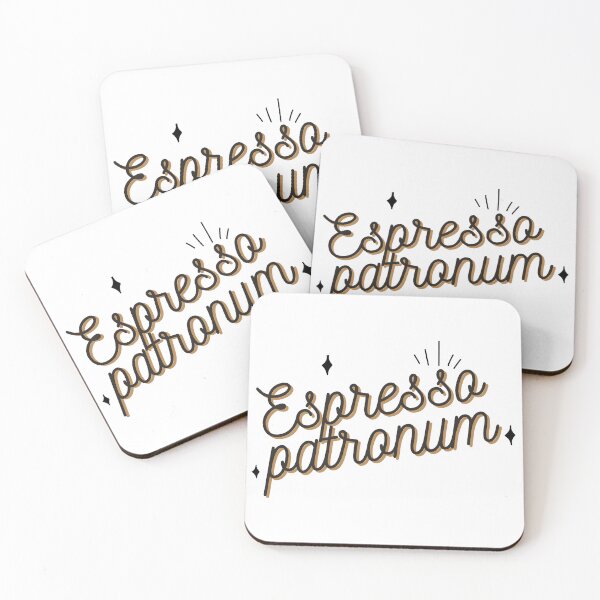 Item preview,  Latte Your Fears Fade - Personalized Espresso Design with Cursive Patronus Charms  designed and sold by eyesasdaggers.