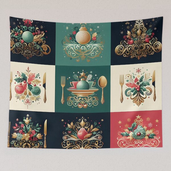 Item preview, christmas tablecloth designed and sold by InnovaDigital.