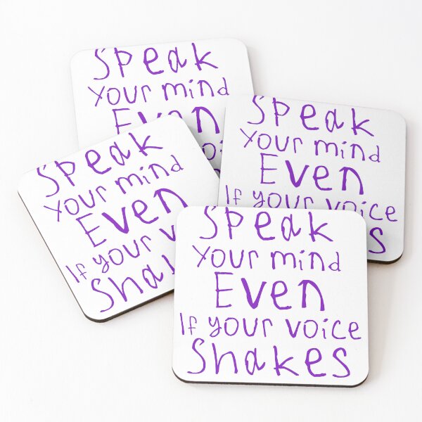 Item preview, Speak Your Mind Even If Your Voice Shakes designed and sold by kinpirks.
