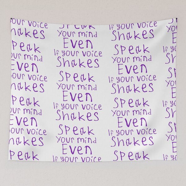 Item preview, Speak Your Mind Even If Your Voice Shakes designed and sold by kinpirks.