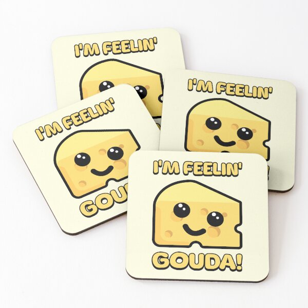 Item preview, I'm Feelin' Gouda! Cute Cheese Cartoon designed and sold by PMCreative.