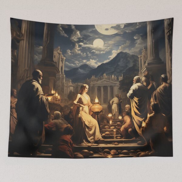Item preview, Whispers in the Hallowed Hall designed and sold by oanaunciuleanu.
