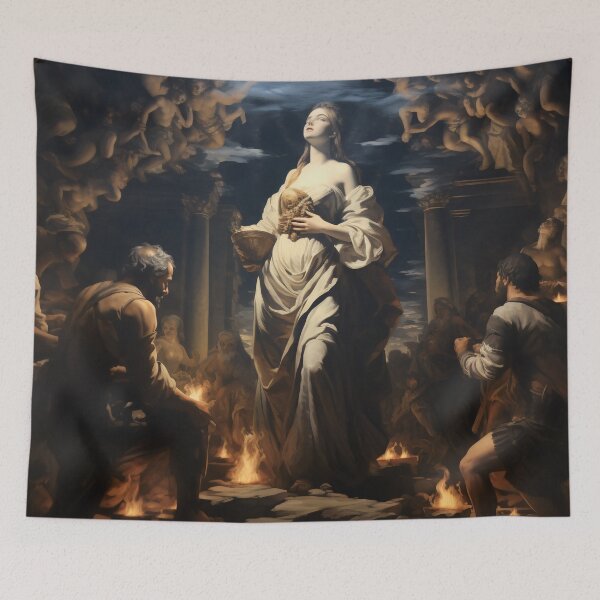 Item preview, Whispers in the Hallowed Hall designed and sold by oanaunciuleanu.