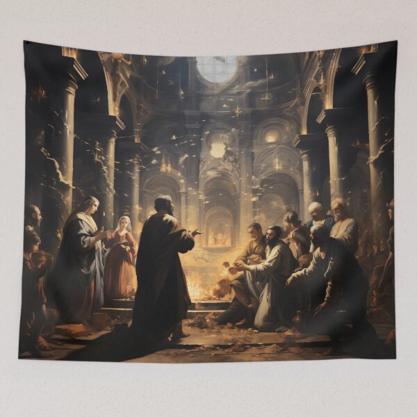 Item preview, Whispers in the Hallowed Hall designed and sold by oanaunciuleanu.