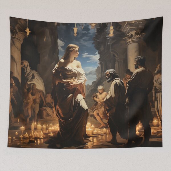 Item preview, Whispers in the Hallowed Hall designed and sold by oanaunciuleanu.