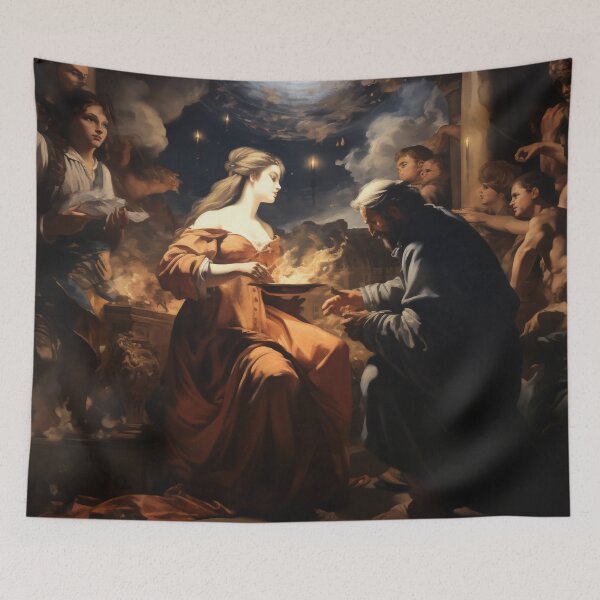 Item preview, Whispers in the Hallowed Hall designed and sold by oanaunciuleanu.