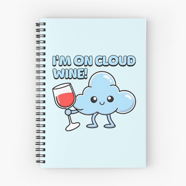 Item preview, I'm On Cloud Wine! Cute Cloud Cartoon designed and sold by PMCreative.