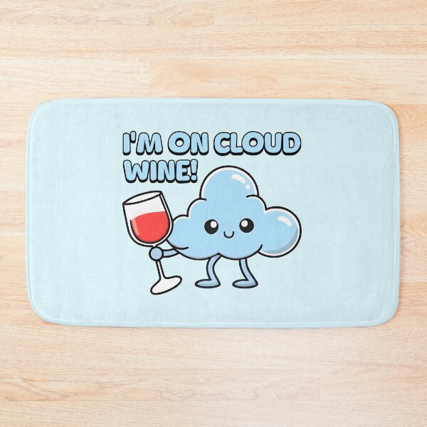 Item preview, I'm On Cloud Wine! Cute Cloud Cartoon designed and sold by PMCreative.