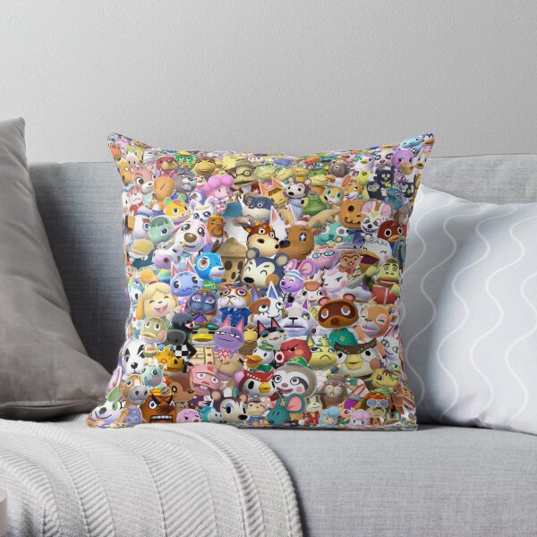 Animal Crossing (Duvet, Phoen case, sticker etc) Throw Pillow