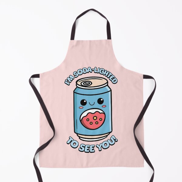 Item preview, I'm Soda-lighted To See You! Cute Soda Can Cartoon designed and sold by PMCreative.