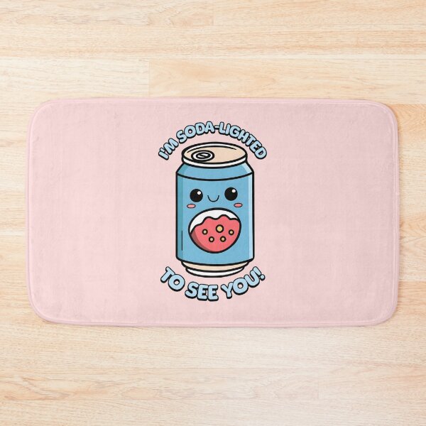 Item preview, I'm Soda-lighted To See You! Cute Soda Can Cartoon designed and sold by PMCreative.