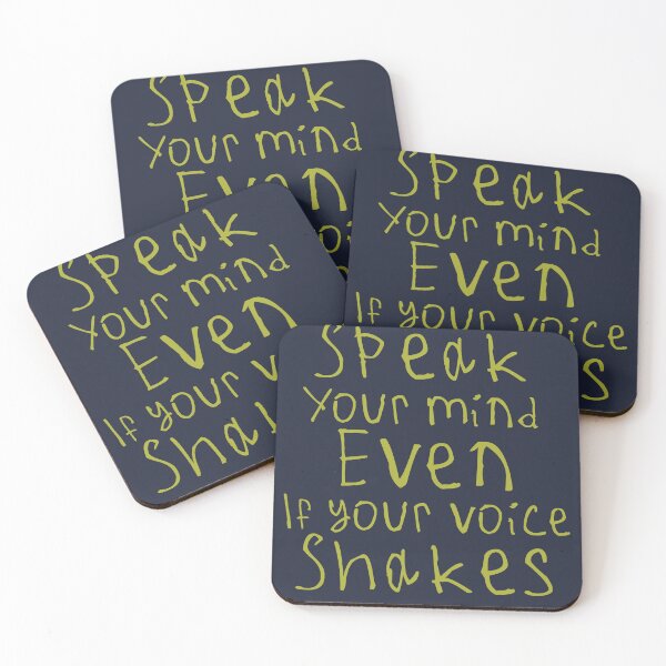 Item preview, Speak Your Mind Even If Your Voice Shakes designed and sold by kinpirks.