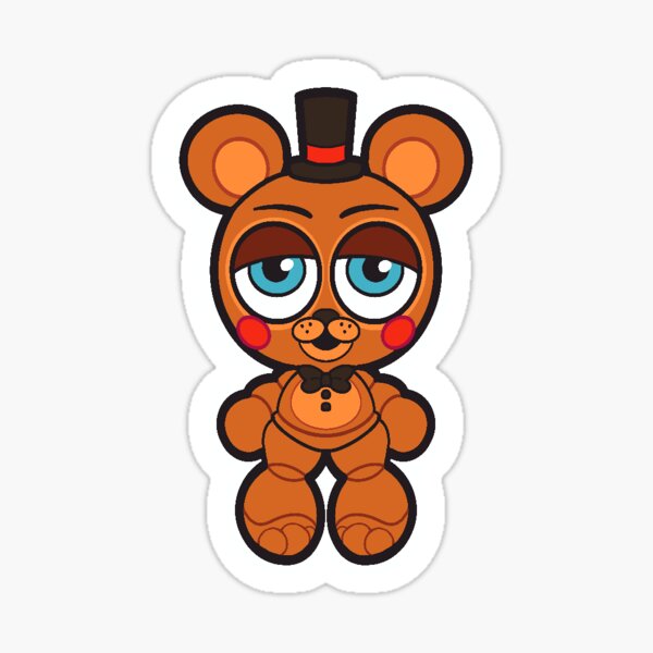 FNAF // Freddy's Faces Pattern Cute Kawaii Chibi for kids Sticker