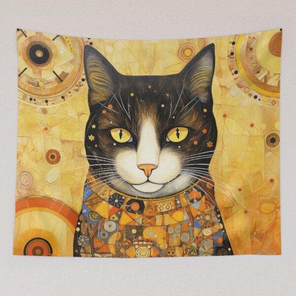 Item preview, Black Cat with White Muzzle designed and sold by Elisabeth Lucas.