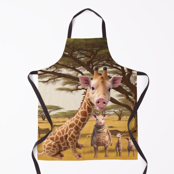 Artikelvorschau, Als das Schwein die Giraffe traf – Lustige Bilder entworfen und verkauft von AleksKos.