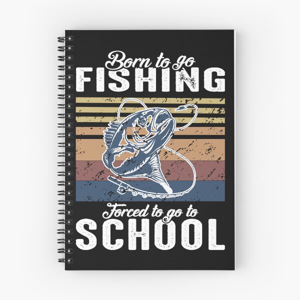 Item preview, Funny Born To Go Fishing Forced To Go To School Boys Kids designed and sold by clothesy7.