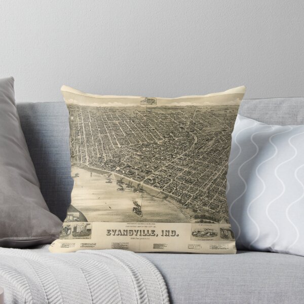 Artikelvorschau, Evansville, Indiana (1888) entworfen und verkauft von allhistory.