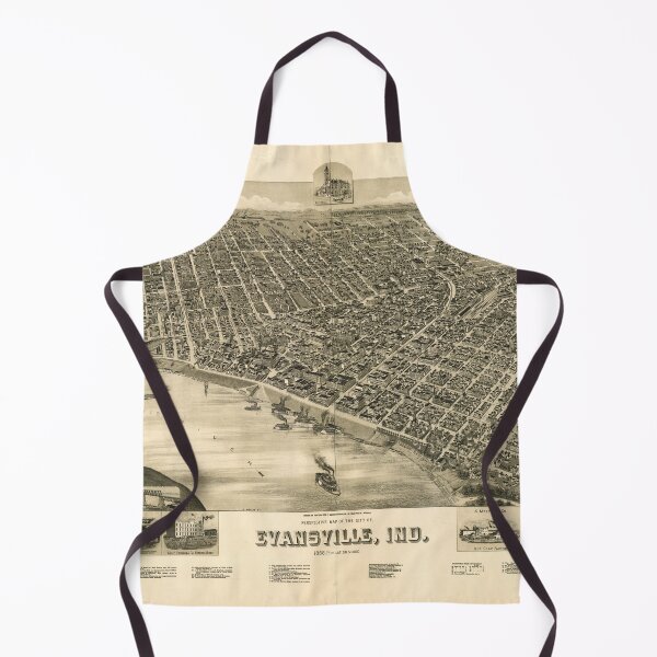 Item preview, Evansville, Indiana (1888) designed and sold by allhistory.