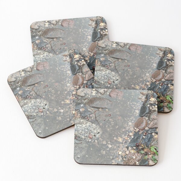 Item preview, Rainy puddle on old pavement made of rocks designed and sold by tshuki.