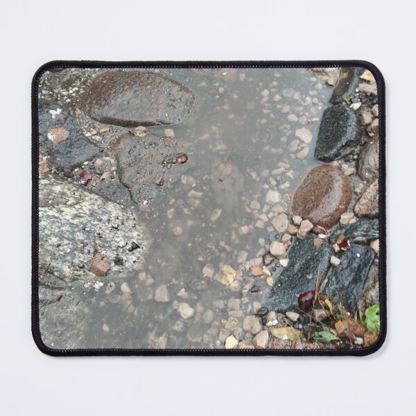 Item preview, Rainy puddle on old pavement made of rocks designed and sold by tshuki.