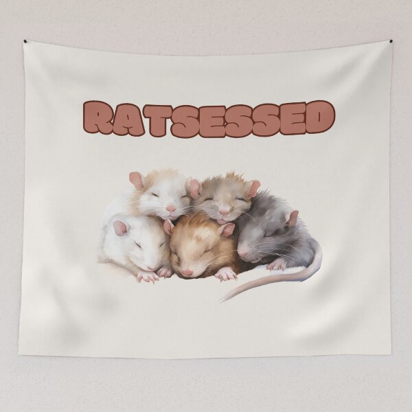 Item preview, Watercolor Rat, Fluffy Rat, Rats, Ratsessed designed and sold by Lil-Satu.