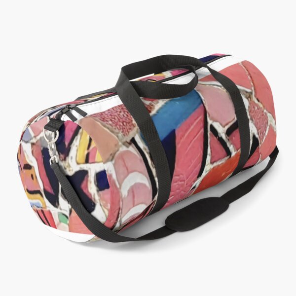 Item preview, Barcelona Park Guell Gaudi mosaic pink and yellow designed and sold by LolioGifts.
