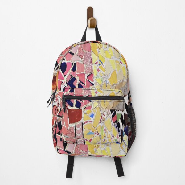 Item preview, Barcelona Park Guell Gaudi mosaic pink and yellow designed and sold by LolioGifts.