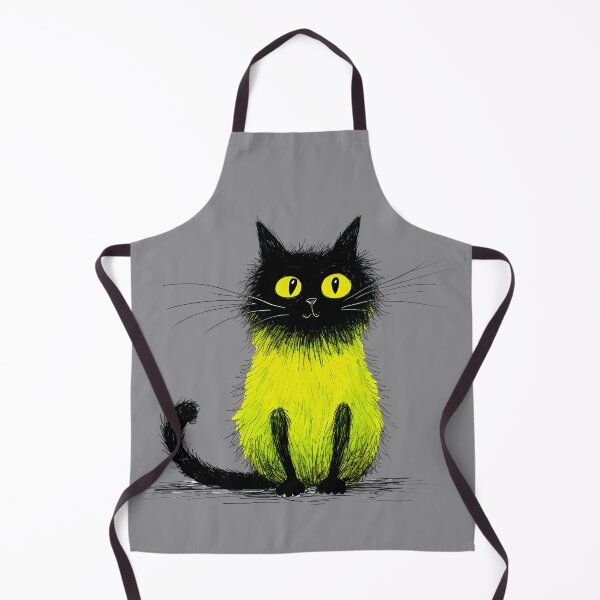 Item preview, Buzzy the Fuzzy Yellow Sweater Wearing Cat designed and sold by Meowski & Co..