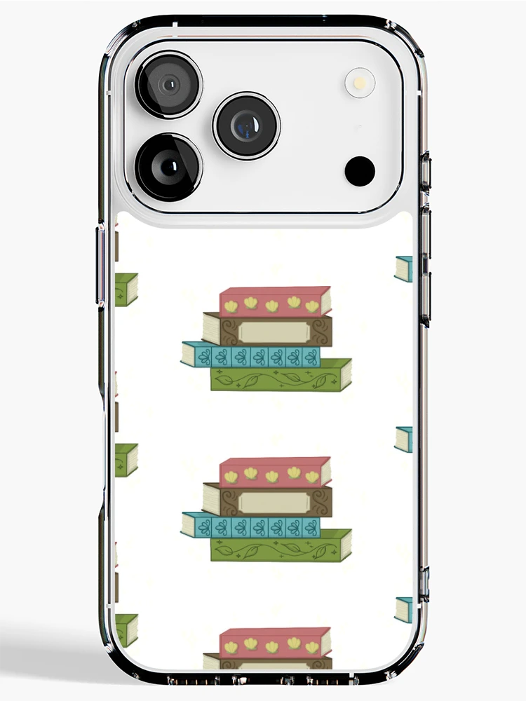 Thumbnail 1 of 5, iPhone Case, Book Stack designed and sold by Lots of Doodles.