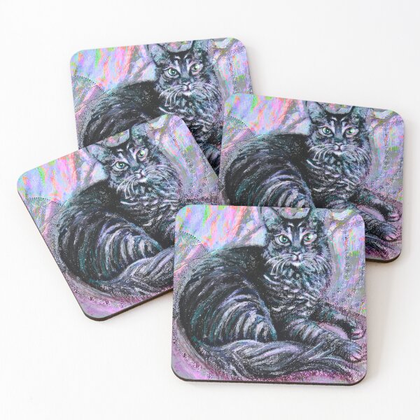 Item preview, Colourful Silver Tabby Cat designed and sold by amoribella-blue.