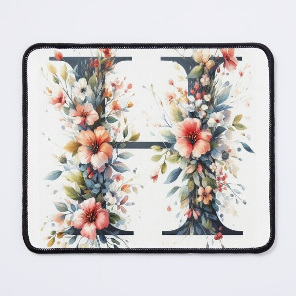 WATERCOLOR LETTER H Mouse Pad