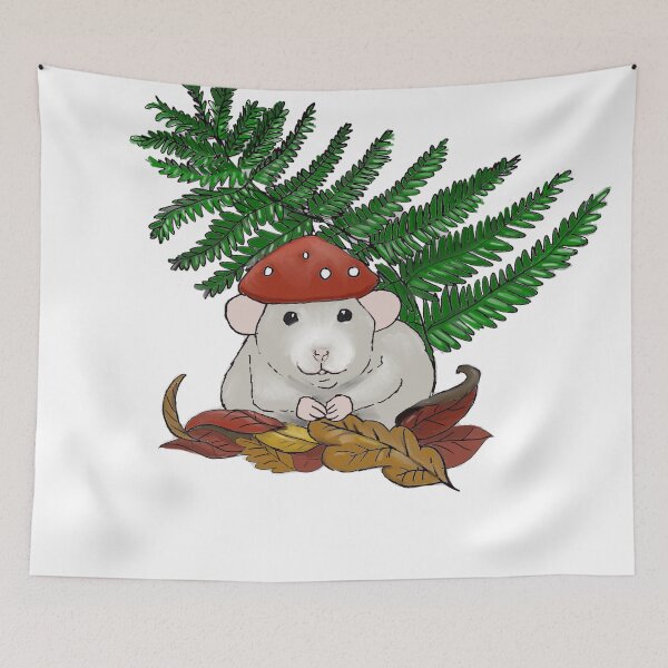 Item preview, Forest mushroom rat designed and sold by CraftyGiant.