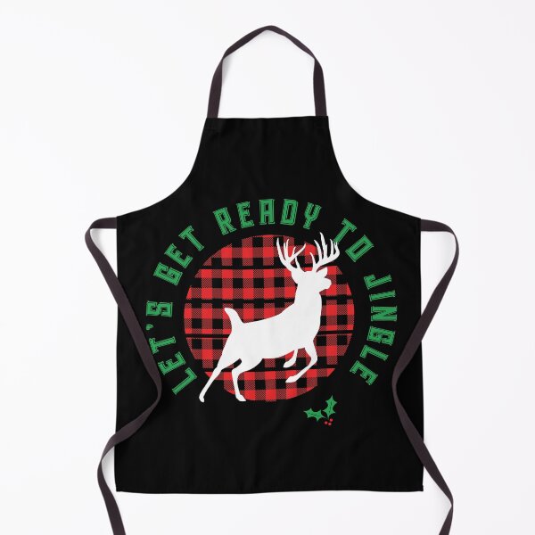 Aperçu de l'œuvre "Préparons-nous à jingler" Leaping Deer Stag et Buffalo Check créée et vendue par LindaCooke.
