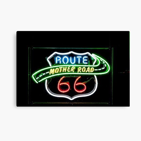 Item preview, Retro style neon sign on Route 66 designed and sold by Brian Scantlebury.