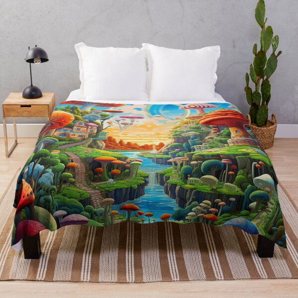 Item preview, Colorful surreal land designed and sold by Aganona.