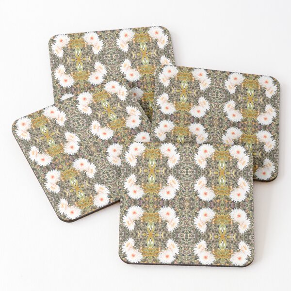 Item preview, Michaelmas Daisies Photo Pattern Ochre designed and sold by vallisrowe.