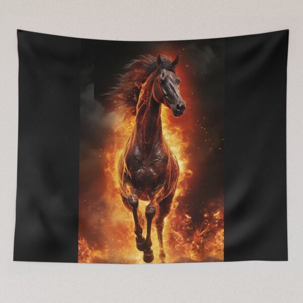 Item preview, Horse With Fire Flames designed and sold by FireFXStudio.