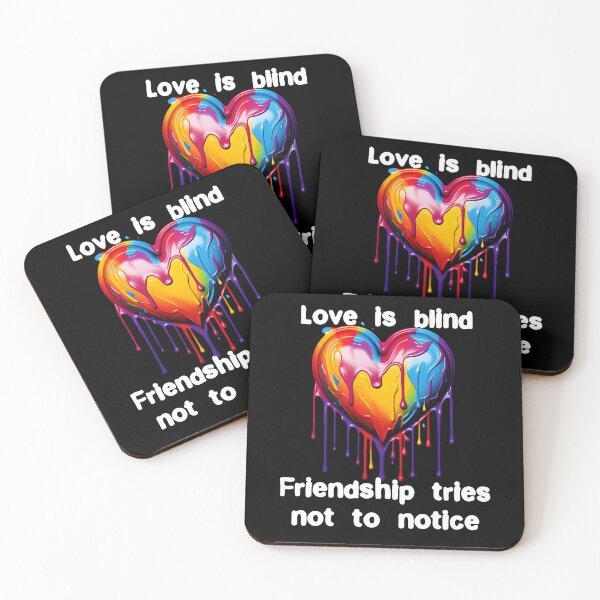 Item preview, Friendship tries not to notice blind love Funny Quote designed and sold by Gevover.