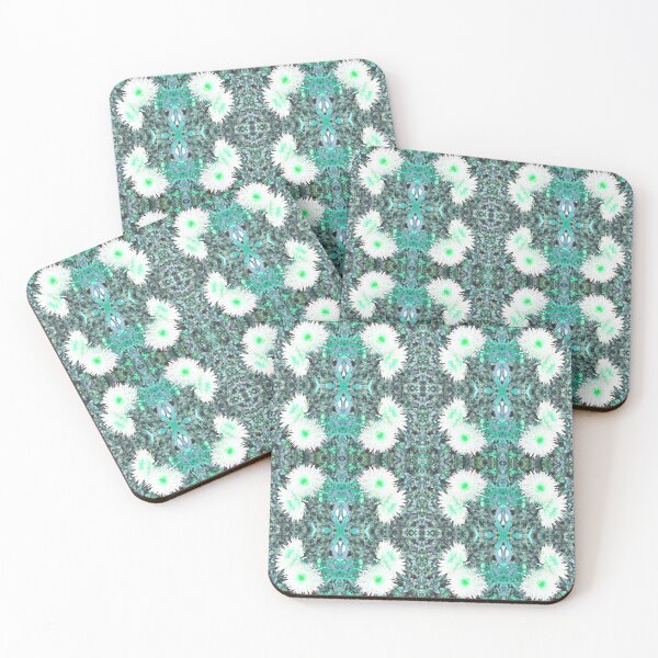 Item preview, Michaelmas Daisies Photo Pattern Teal designed and sold by vallisrowe.