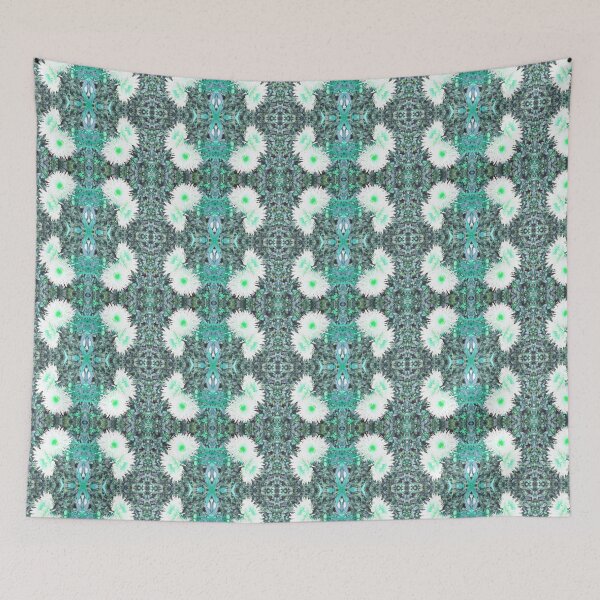 Item preview, Michaelmas Daisies Photo Pattern Teal designed and sold by vallisrowe.