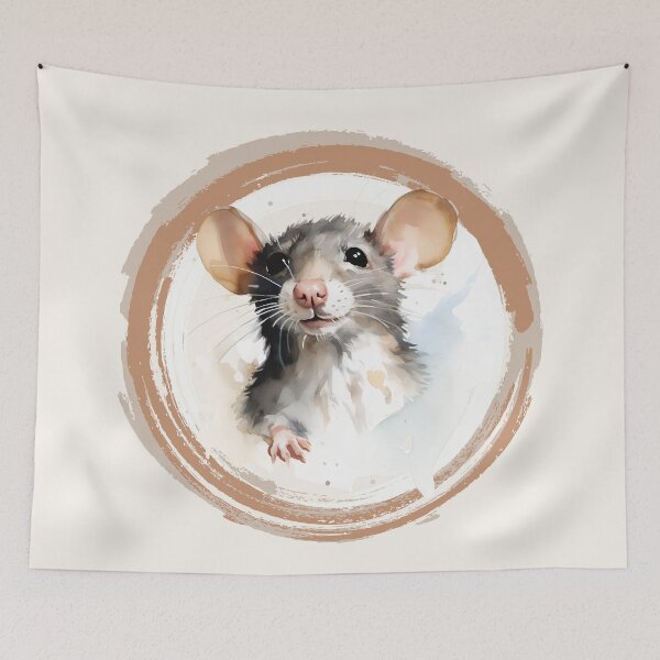 Item preview, Watercolor Rat, Furry Rat designed and sold by Lil-Satu.