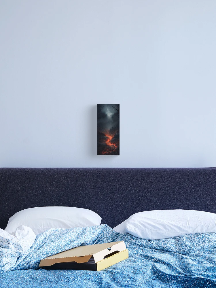 Thumbnail 2 of 3, Canvas Print, Volcano Fire Between Rocks designed and sold by FireFXStudio.