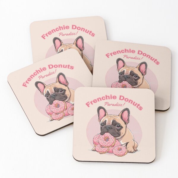 Item preview, Sweet frenchie, French Bulldog and Sweet Donut: Irresistible Cuteness and Treats, french bulldog lovers designed and sold by Collagedream.